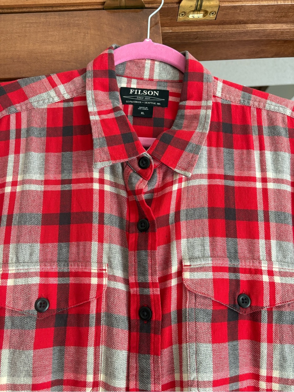 Filson women’s flannel shirt size XL - Picture 3 of 4